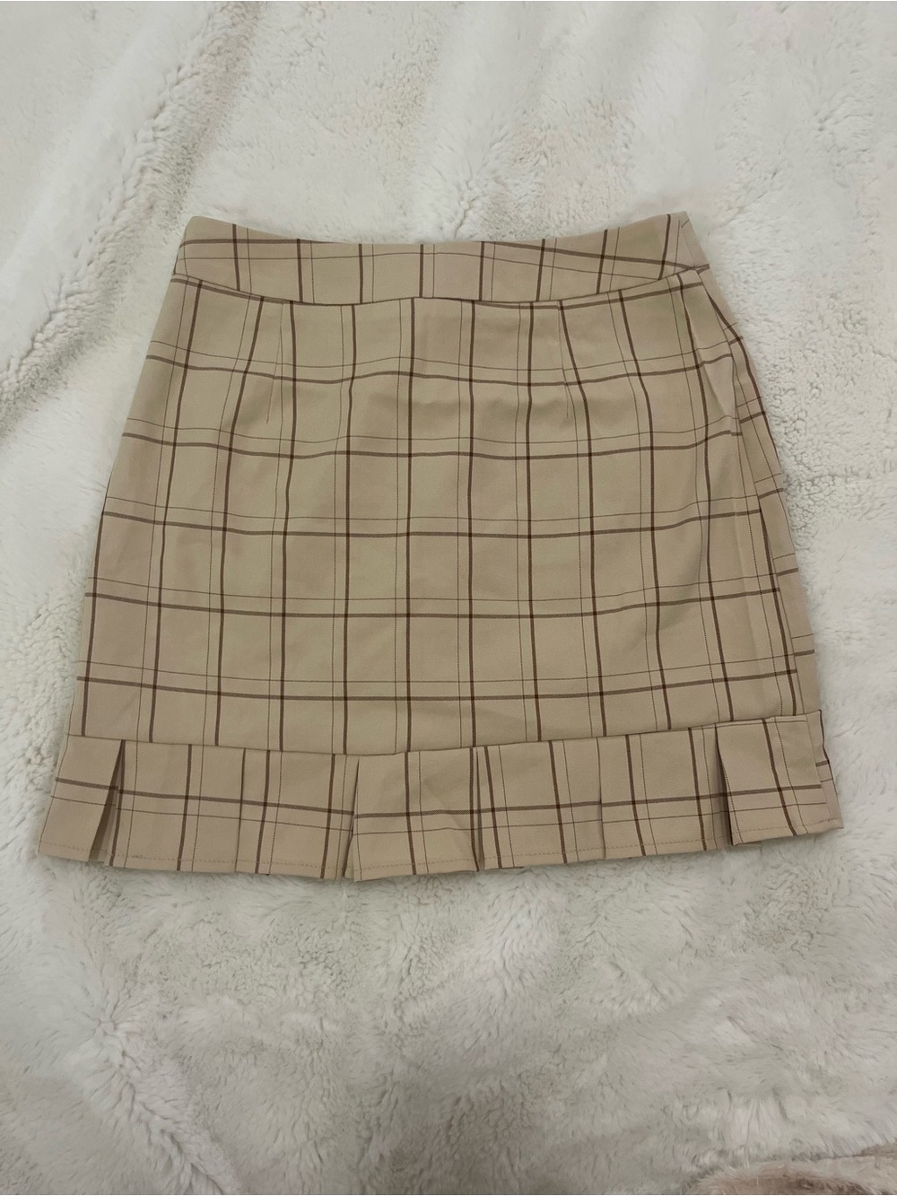 Fashion Women’s Plaid Ruffle Hem Mini Skirt